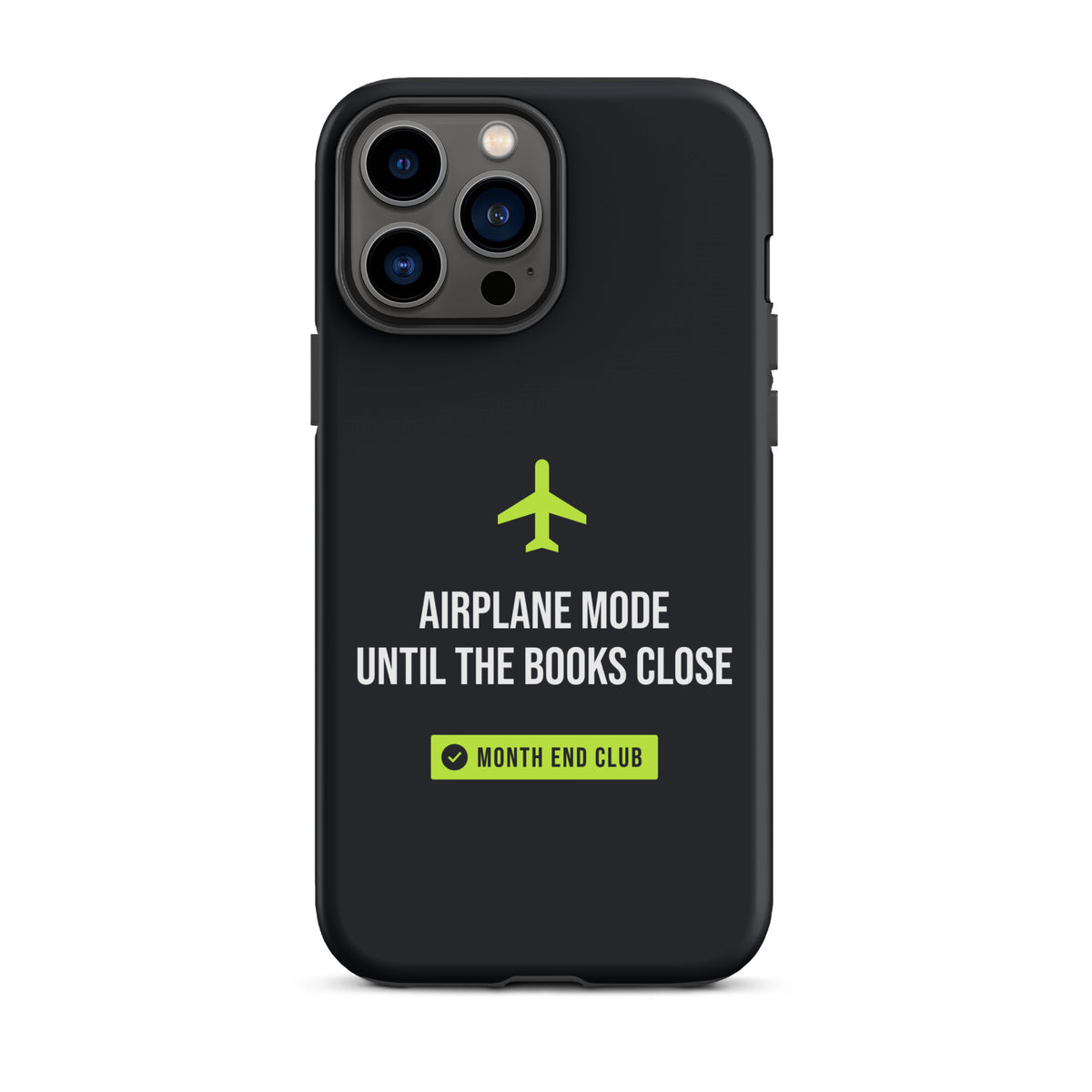 Airplane Mode Tough iPhone Case – iPhone 13 Pro Max, matte black