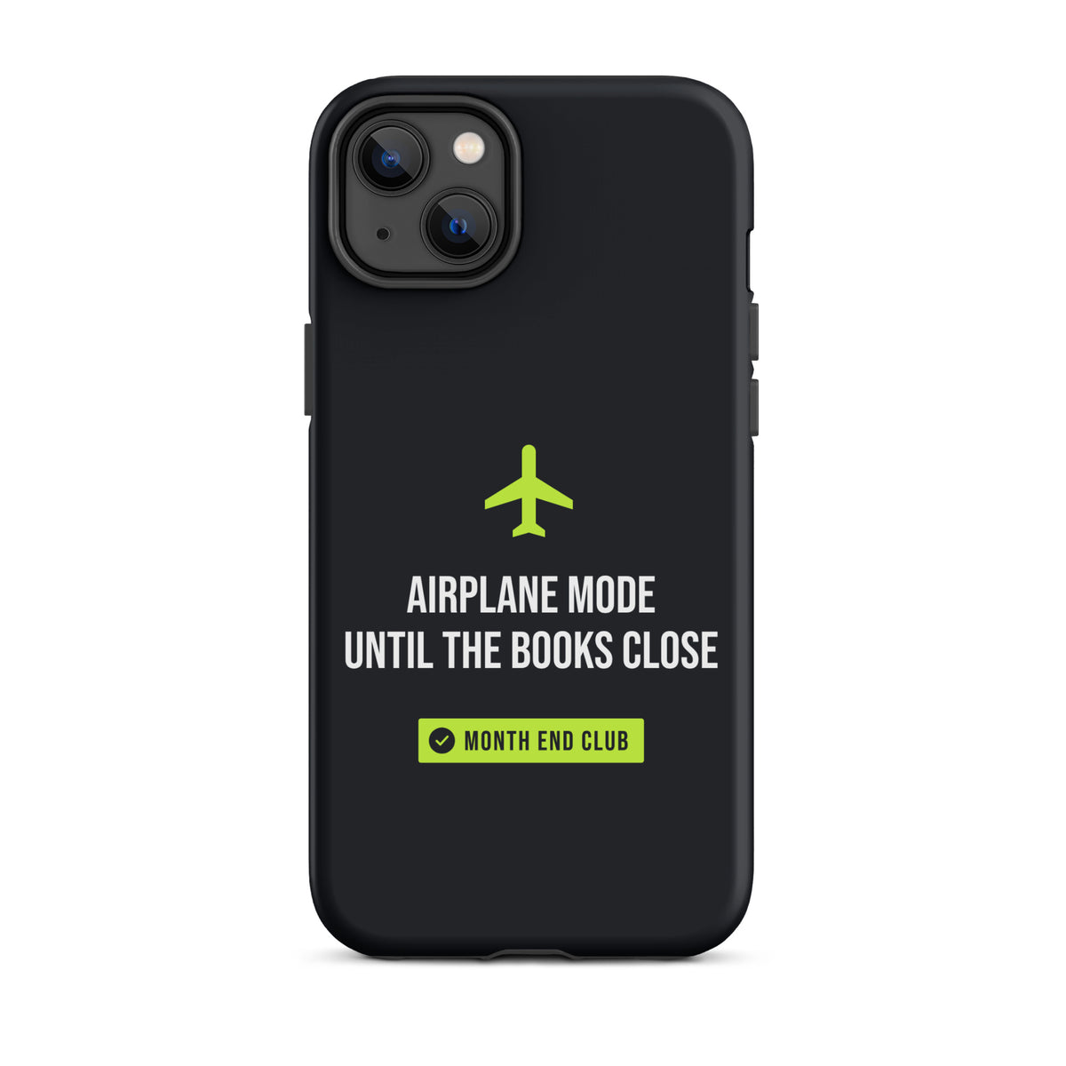 Airplane Mode Tough iPhone Case – iPhone 14 Plus, matte black