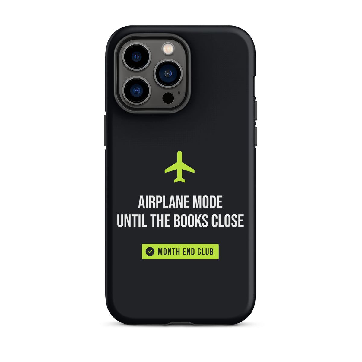 Airplane Mode Tough iPhone Case – iPhone 14 Pro Max, matte black