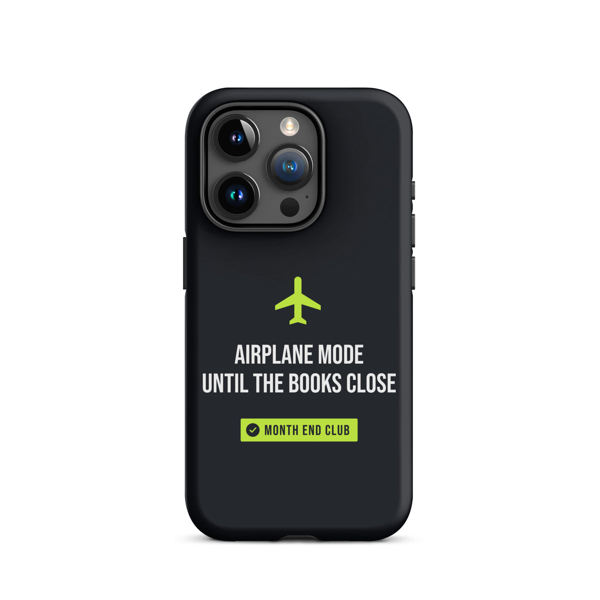 Airplane Mode Tough iPhone Case – iPhone 15 Pro, matte black