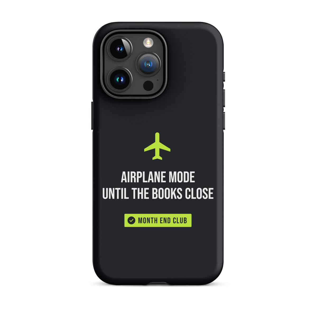 Airplane Mode Tough iPhone Case – iPhone 15 Pro Max, matte black