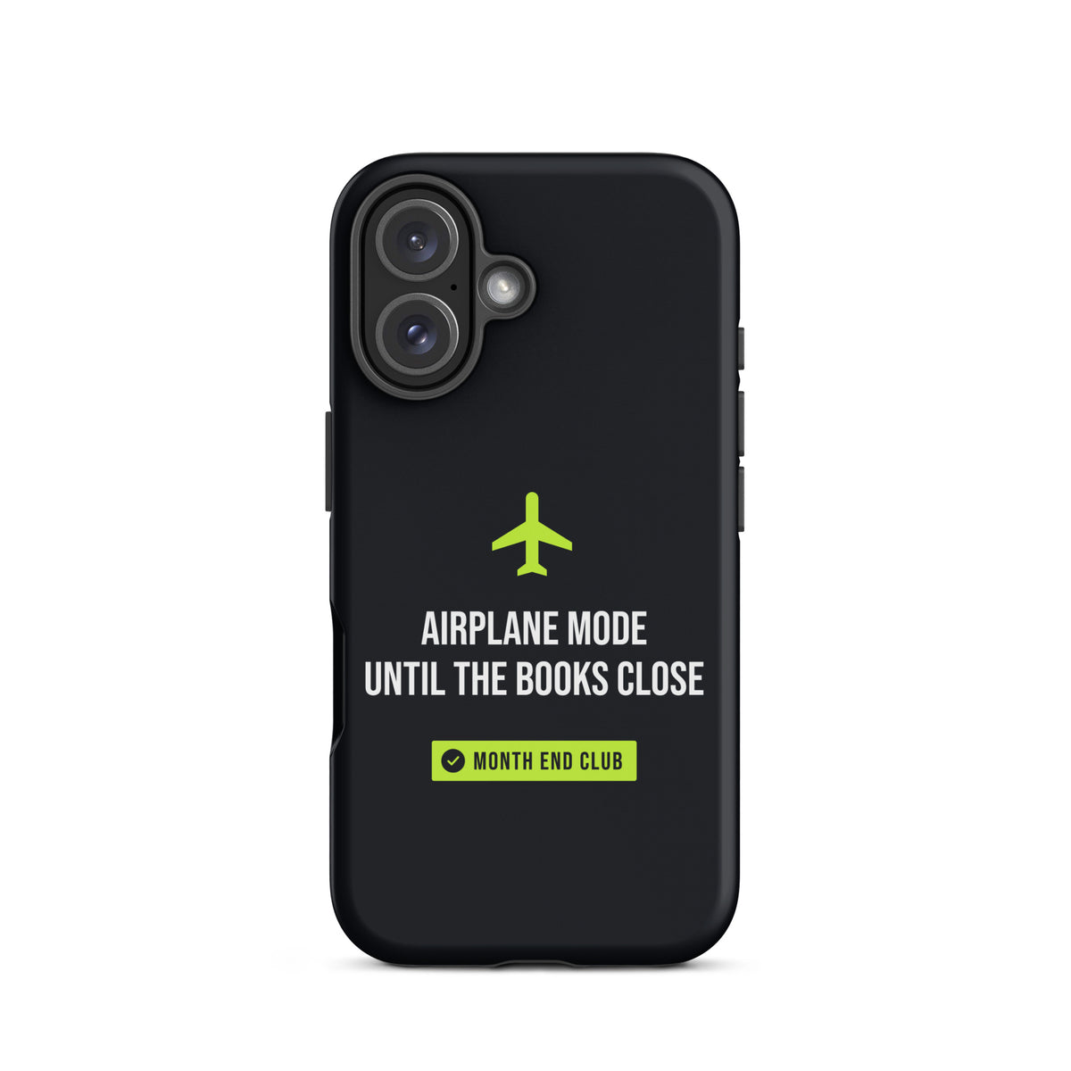 Airplane Mode Tough iPhone Case – iPhone 16, matte black