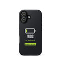 Low Battery WD3 Tough iPhone Case – iPhone 17, matte black