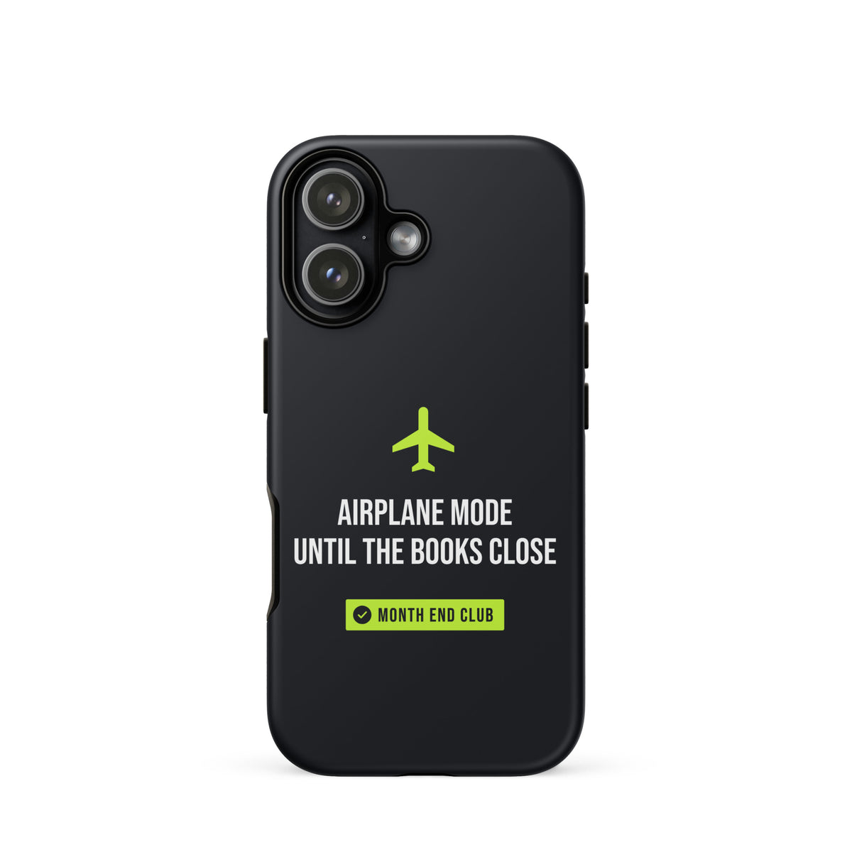 Airplane Mode Tough iPhone Case – iPhone 17, matte black