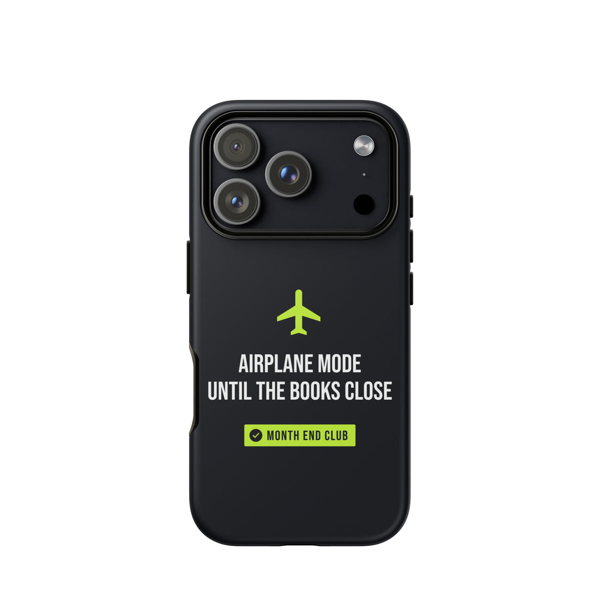 Airplane Mode Tough iPhone Case – iPhone 18 Pro, matte black