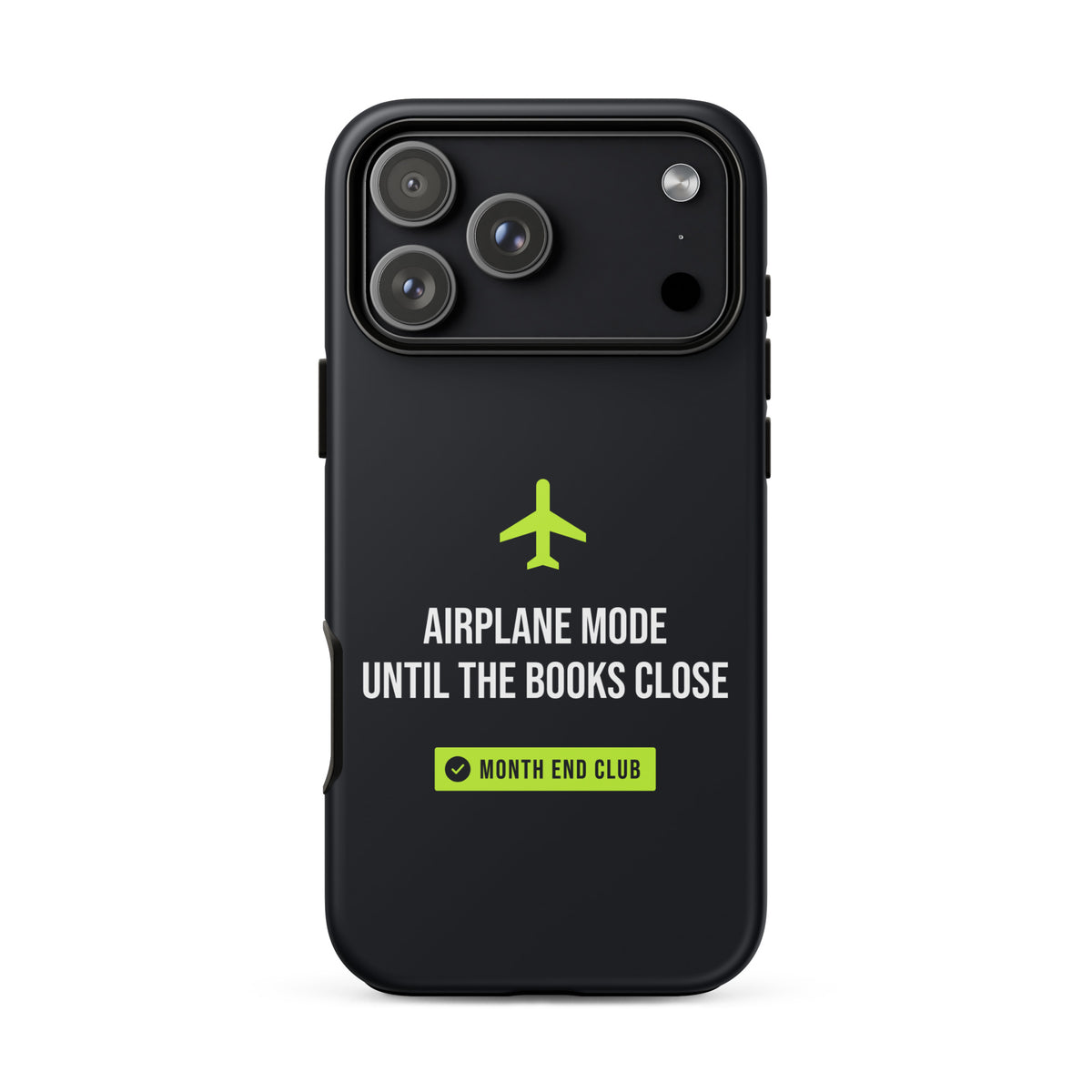 Airplane Mode Tough iPhone Case – iPhone 18 Pro Max, matte black