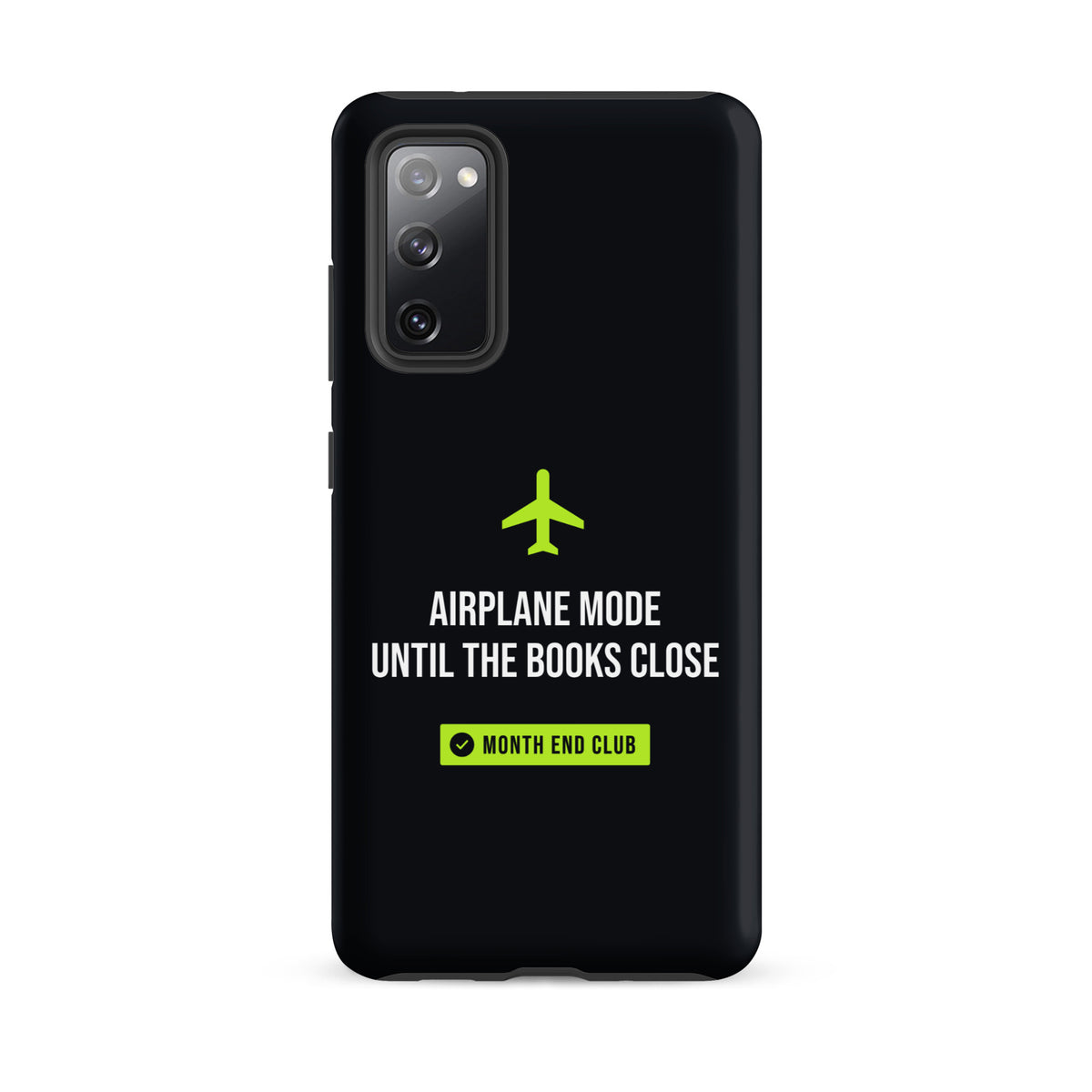 Airplane Mode Tough Samsung Case – Samsung Galaxy S20 FE, matte black