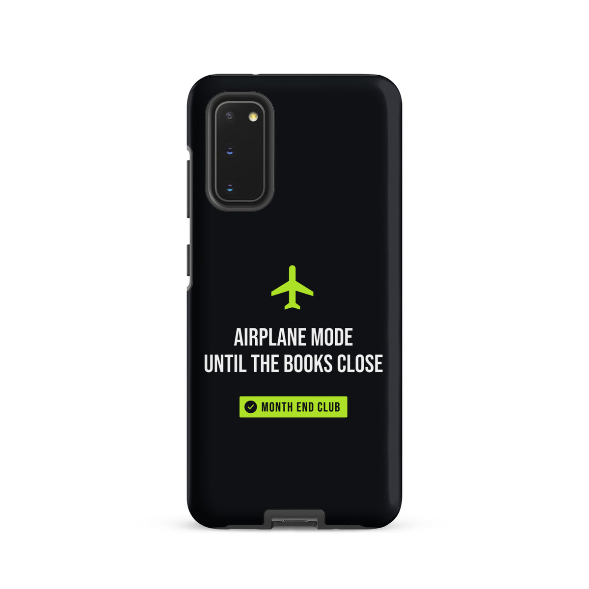 Airplane Mode Tough Samsung Case – Samsung Galaxy S20, matte black