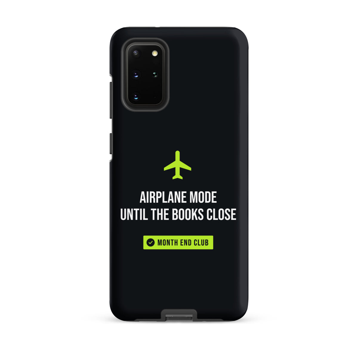 Airplane Mode Tough Samsung Case – Samsung Galaxy S20 Plus, matte black