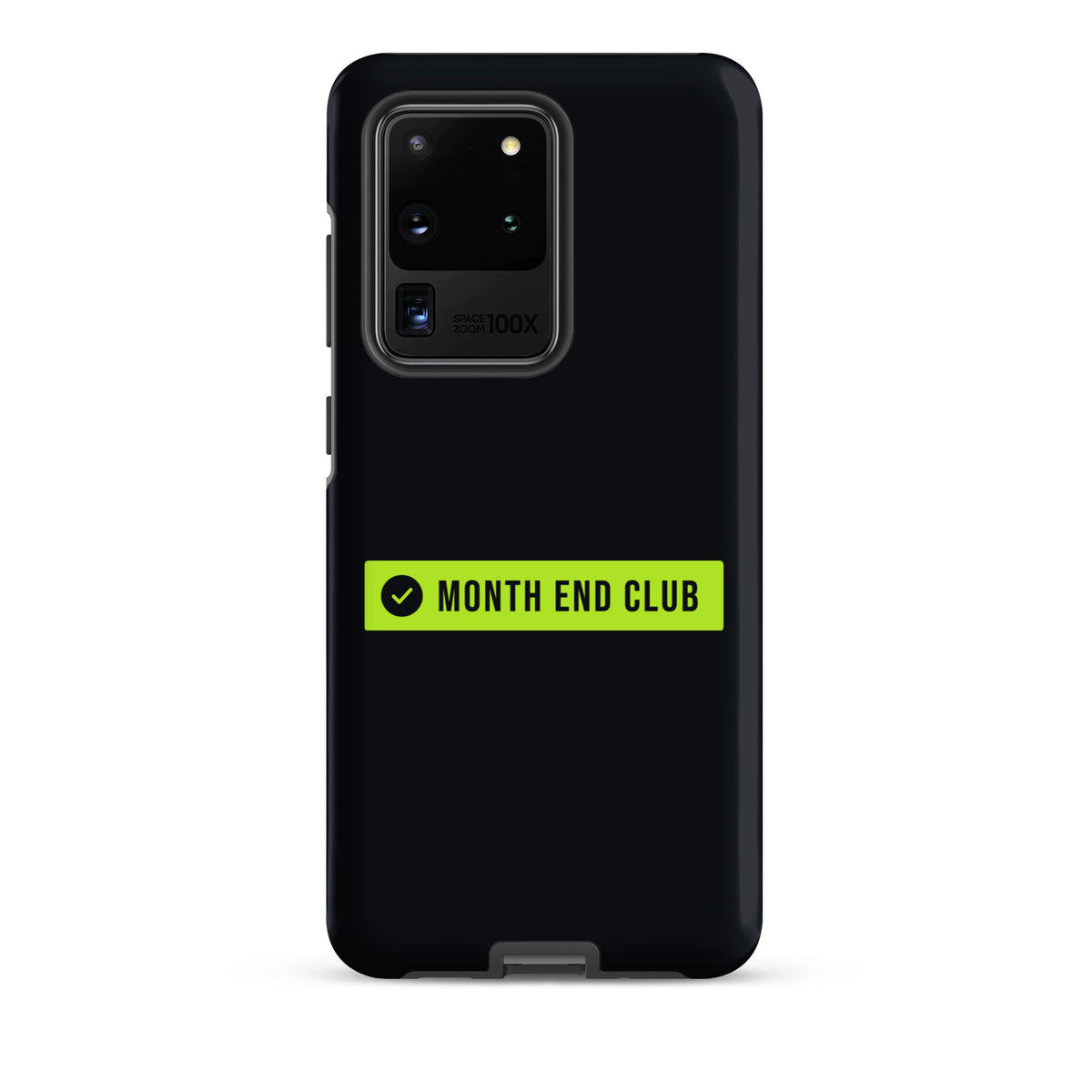 Month End Club Logo Tough Samsung Case – Samsung Galaxy S20 Ultra, matte black