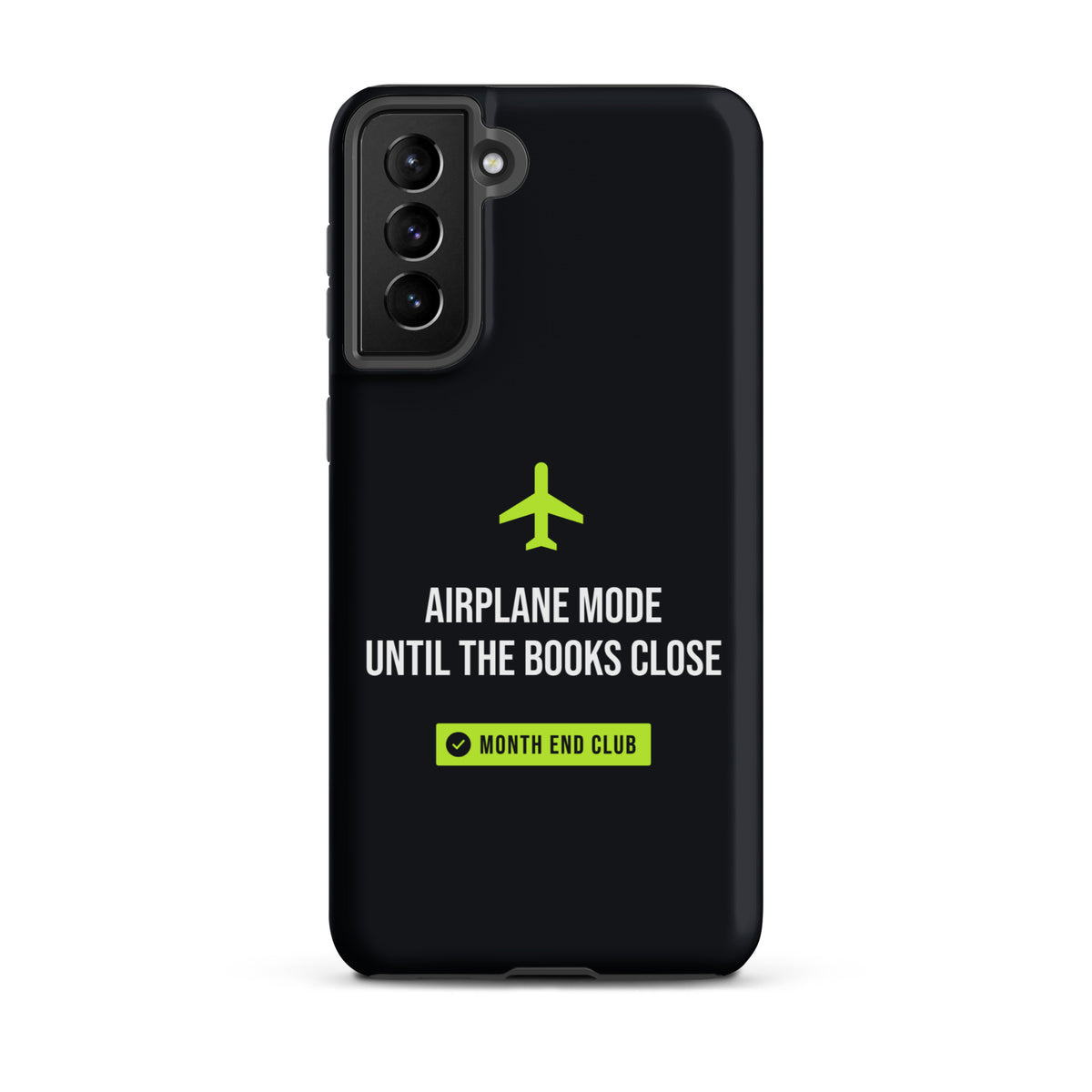 Airplane Mode Tough Samsung Case – Samsung Galaxy S21 Plus, matte black