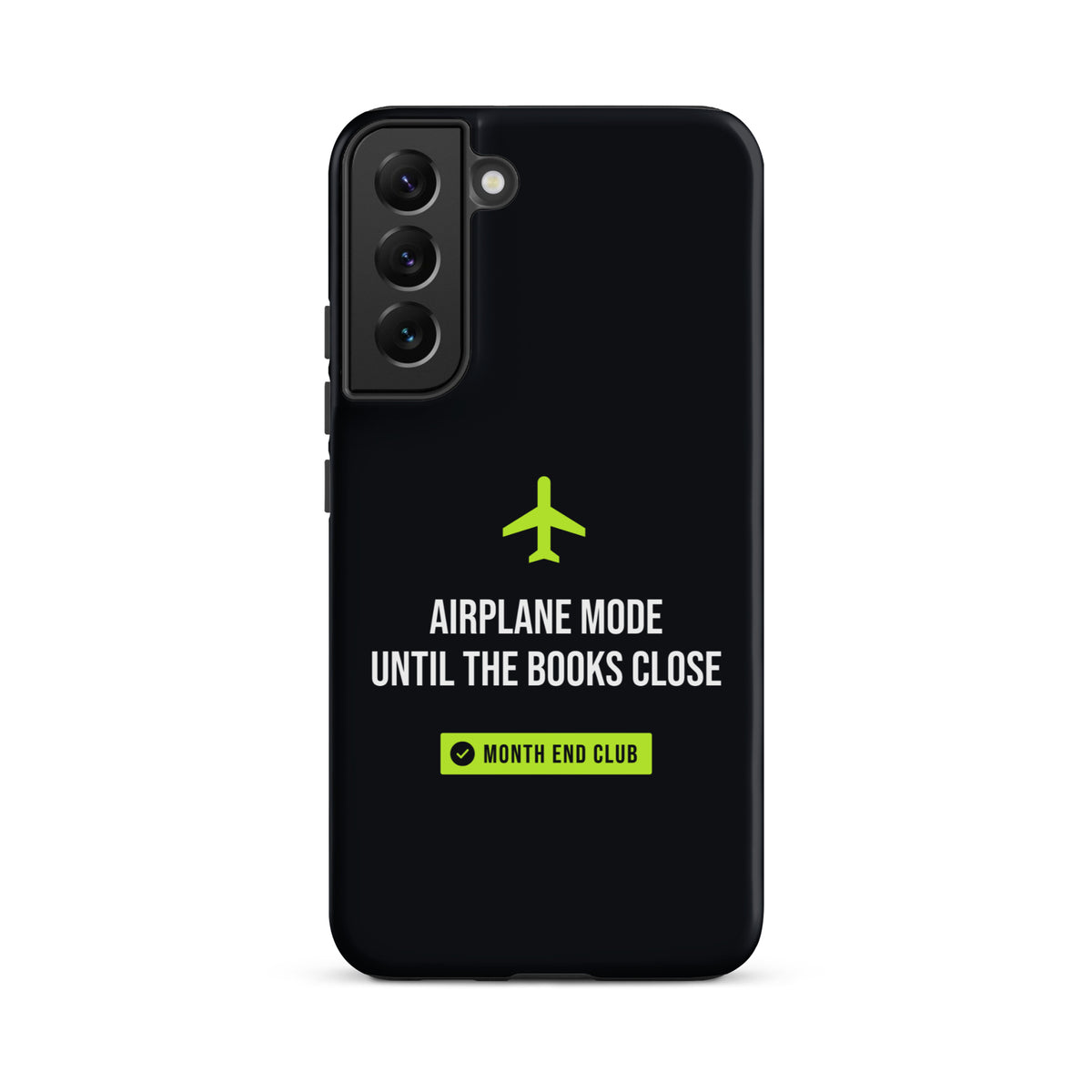 Airplane Mode Tough Samsung Case – Samsung Galaxy S22 Plus, matte black