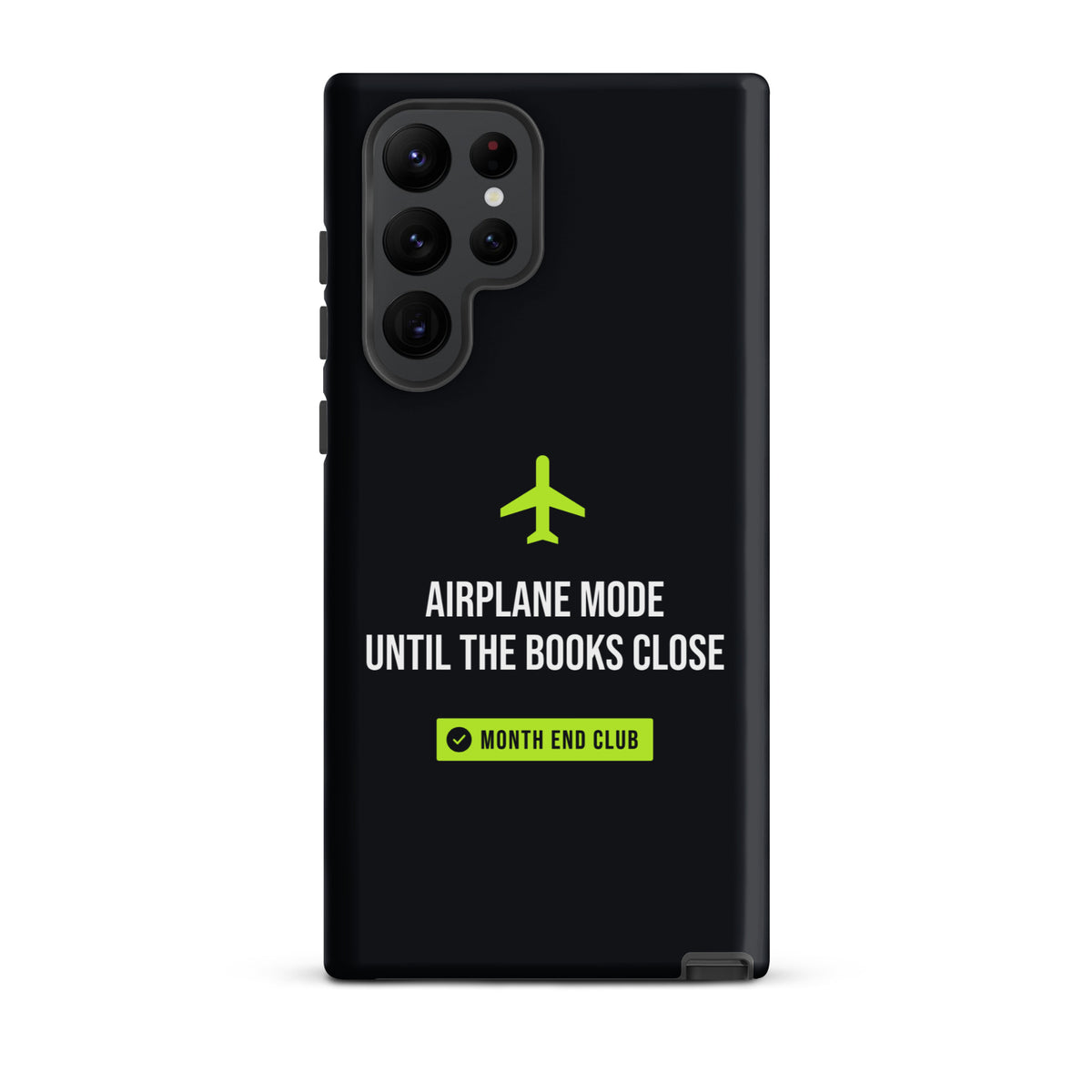 Airplane Mode Tough Samsung Case – Samsung Galaxy S22 Ultra, matte black