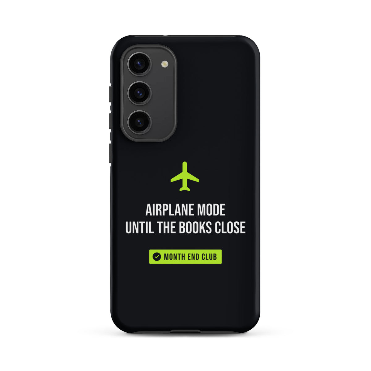 Airplane Mode Tough Samsung Case – Samsung Galaxy S23 Plus, matte black