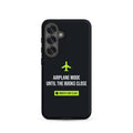 Airplane Mode Tough Samsung Case – Samsung Galaxy S25, matte black