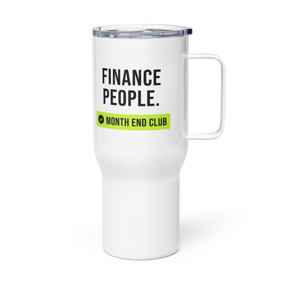 Finance People Travel Mug – white 739 ml travel mug, left side view