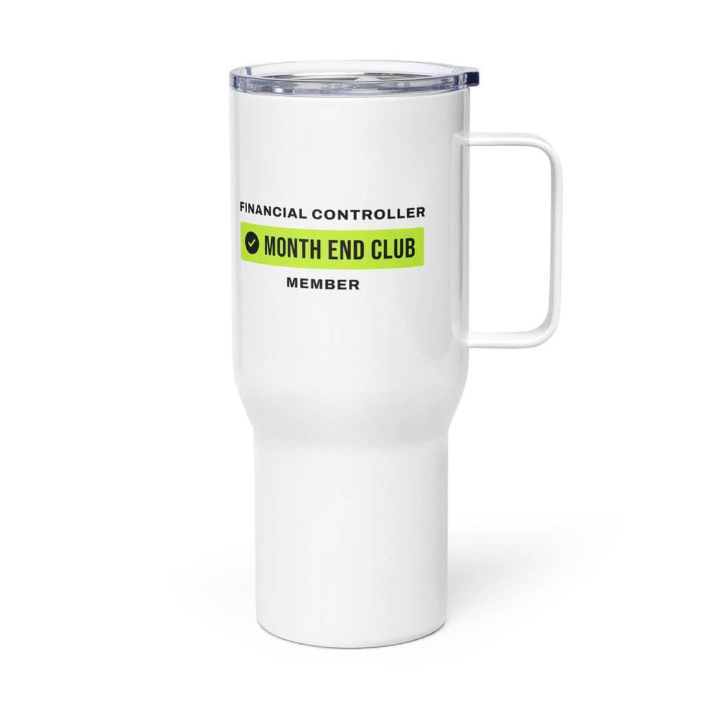 Team Travel Mug – Financial Controller, left side view