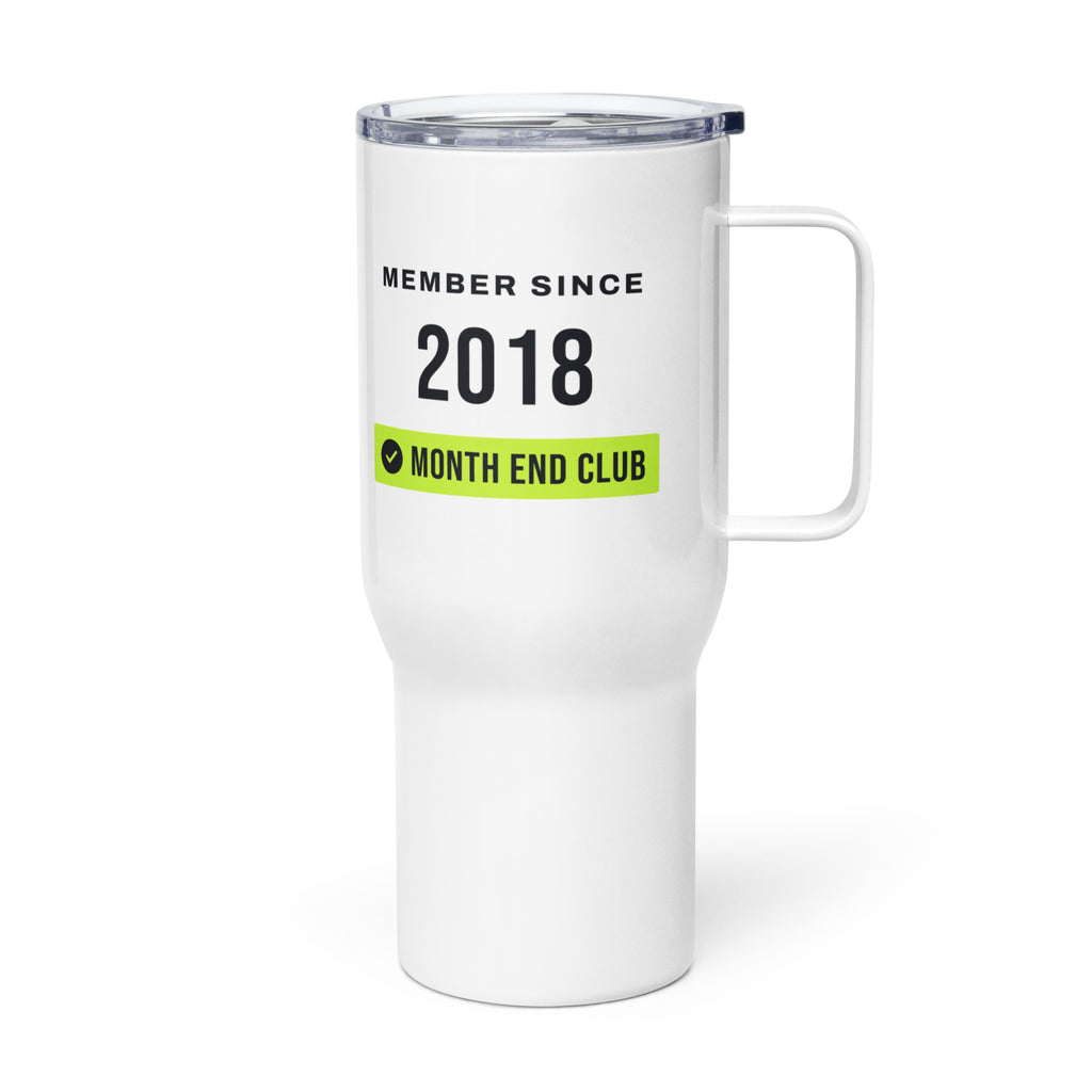 Member Since Travel Mug – 2018, left side view