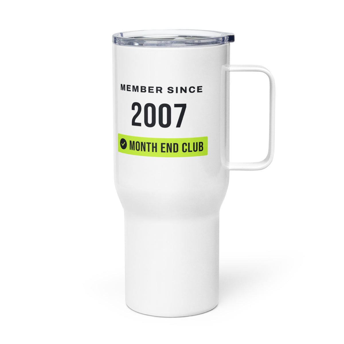Member Since Travel Mug – 2007, left side view