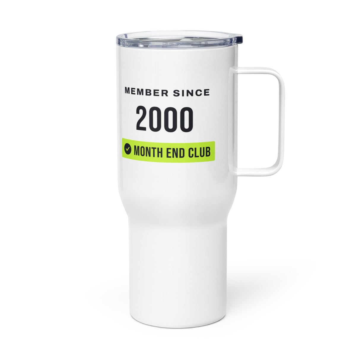 Member Since Travel Mug – 2000, left side view