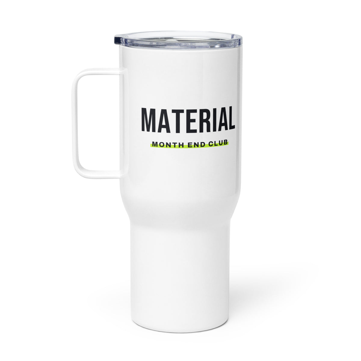 Material Travel Mug – white 739 ml travel mug, right side view