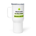 Welcome to the Club Travel Mug – white 739 ml travel mug, right side view