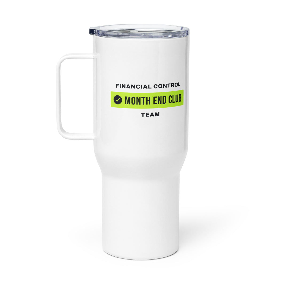 Team Travel Mug – Financial Control, right side view