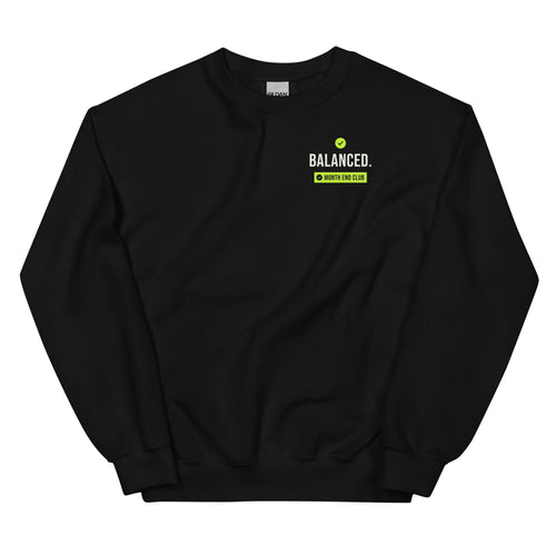 Balanced Sweatshirt – Black, front
