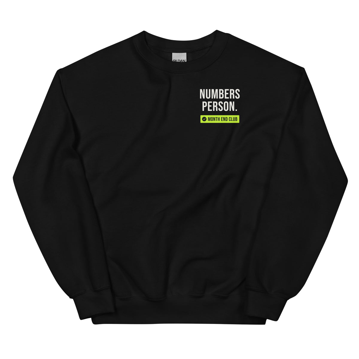 Numbers Person Sweatshirt – Black, front