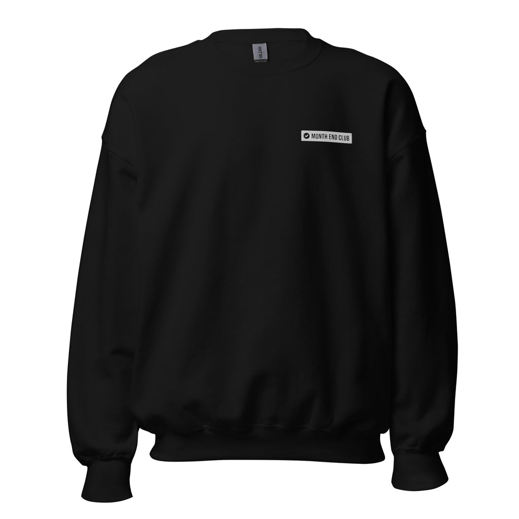 Embroidered Logo Sweatshirt – Black, front