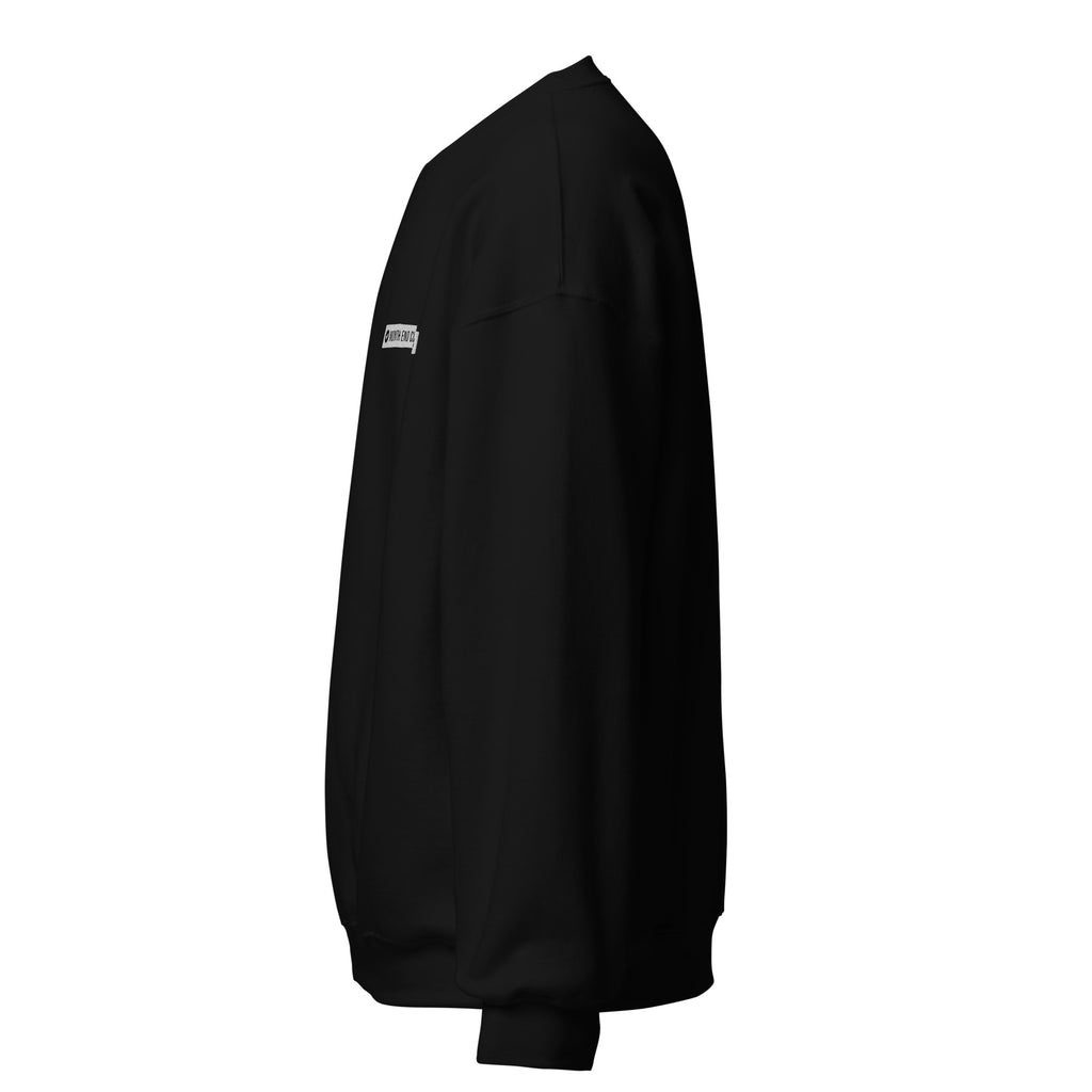 Embroidered Logo Sweatshirt – Black, side view