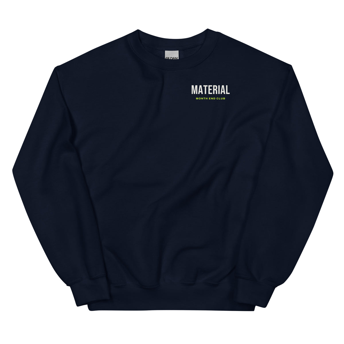 Material Sweatshirt – Navy, front
