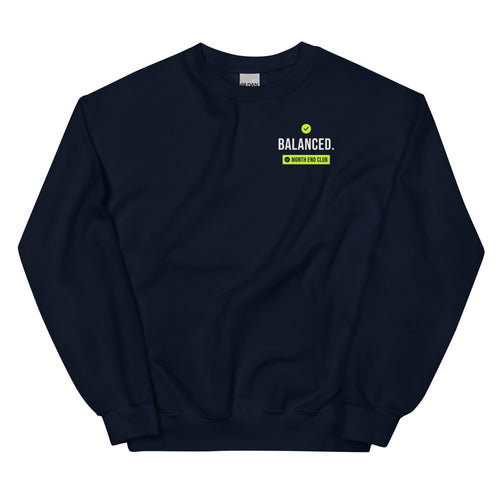 Balanced Sweatshirt – Navy, front