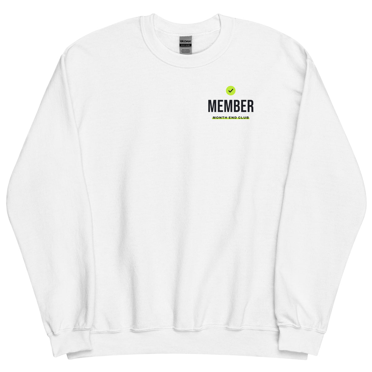 Member Sweatshirt – White, front