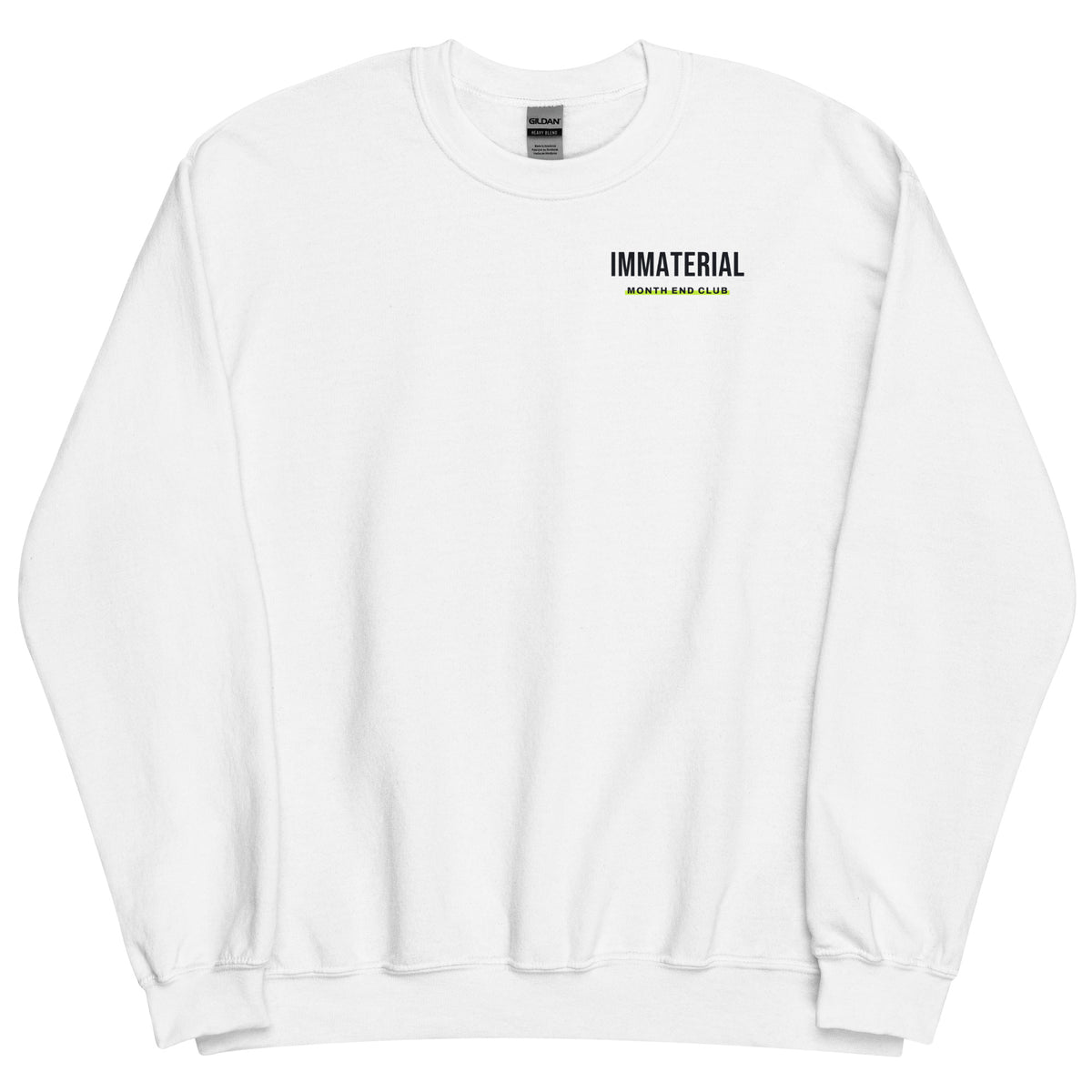 Immaterial Sweatshirt – White, front