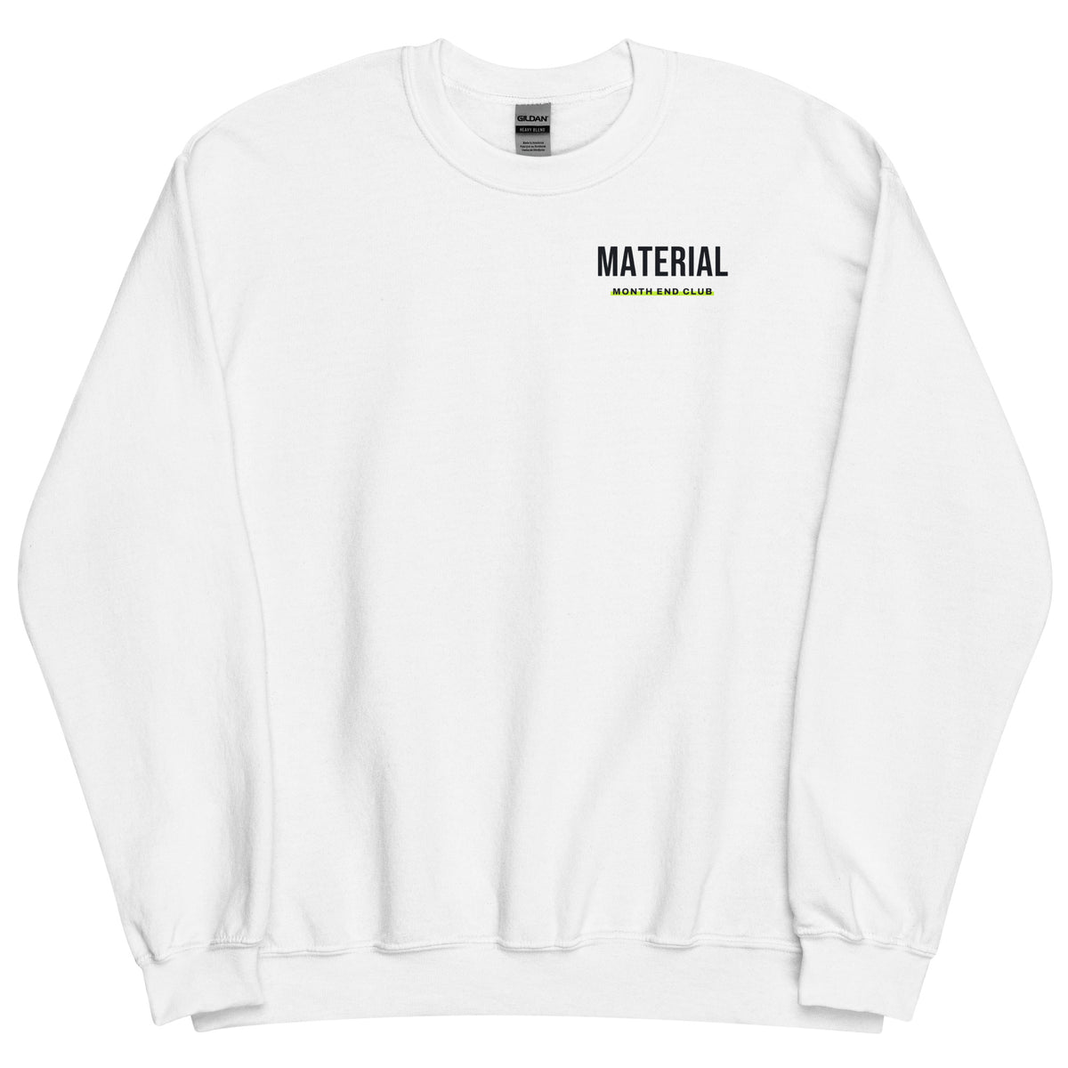Material Sweatshirt – White, front