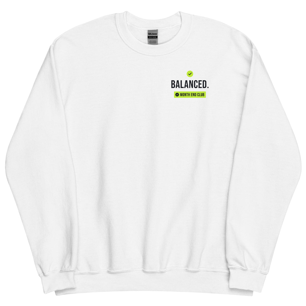 Balanced Sweatshirt – White, front