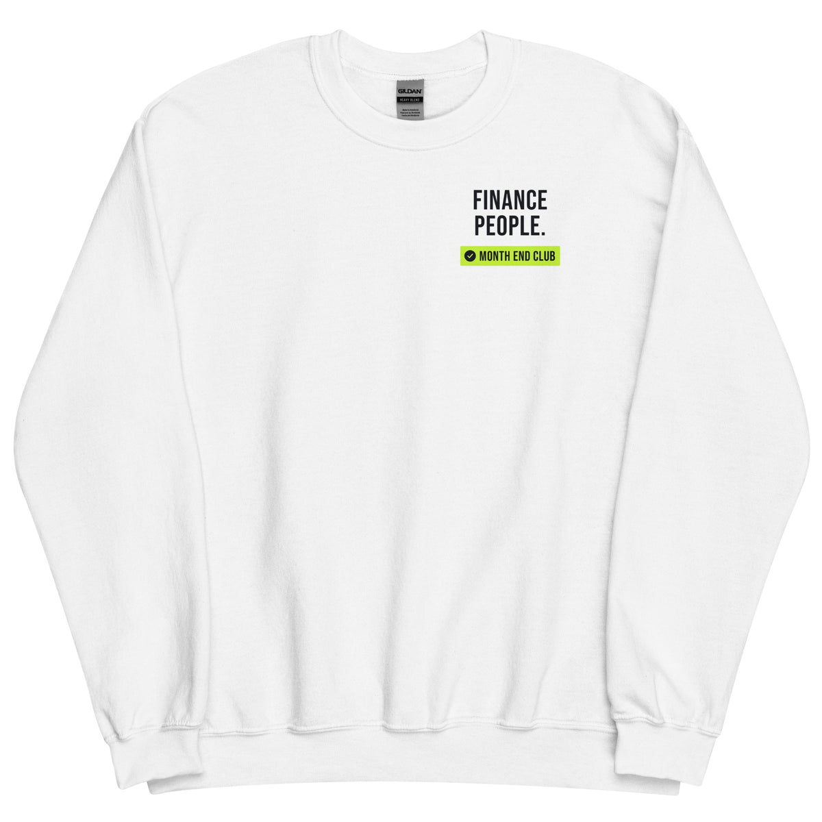 Finance People Sweatshirt – White, front