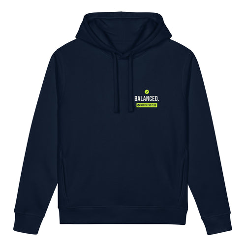 Balanced Hoodie – French Navy, front