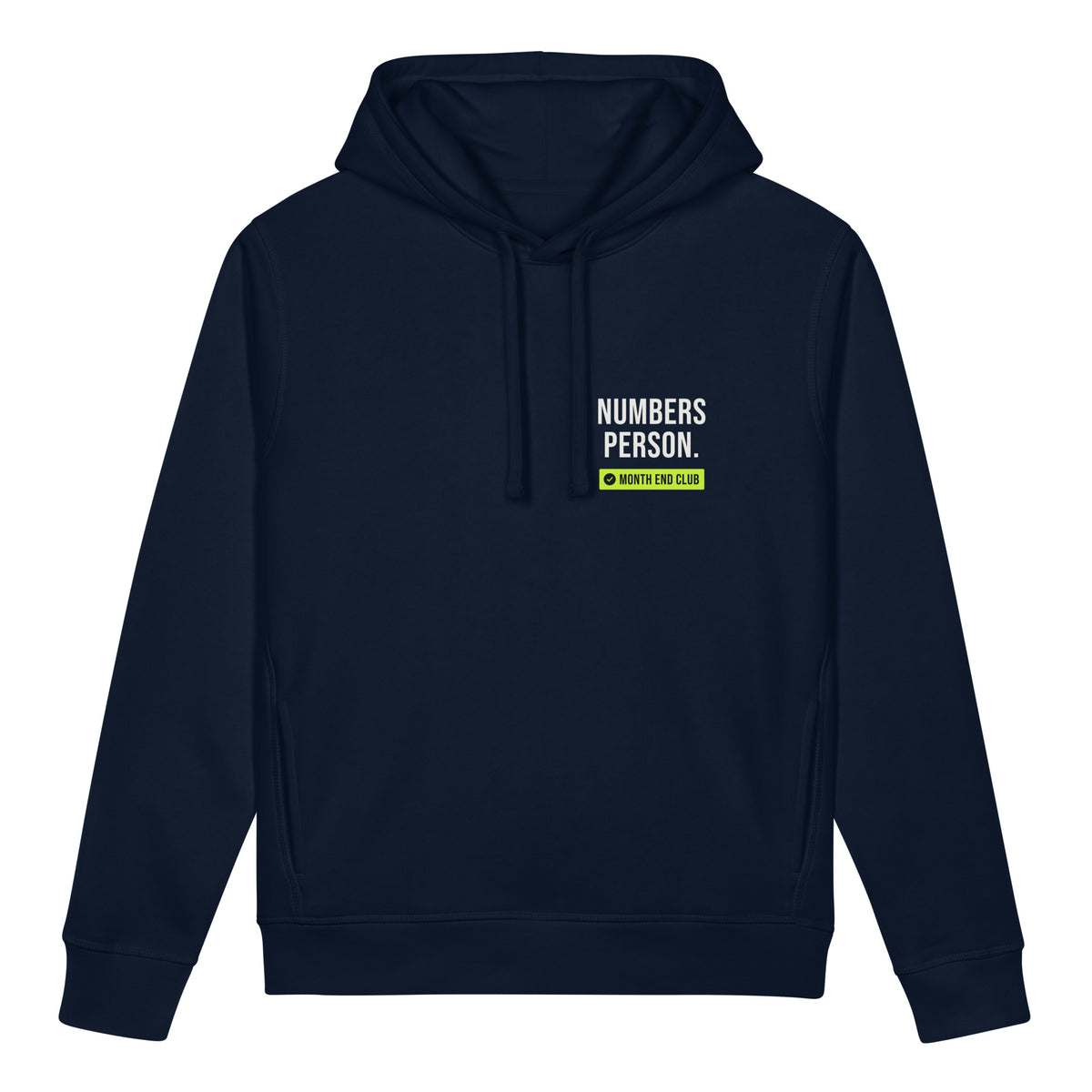 Numbers Person Hoodie – French Navy, front