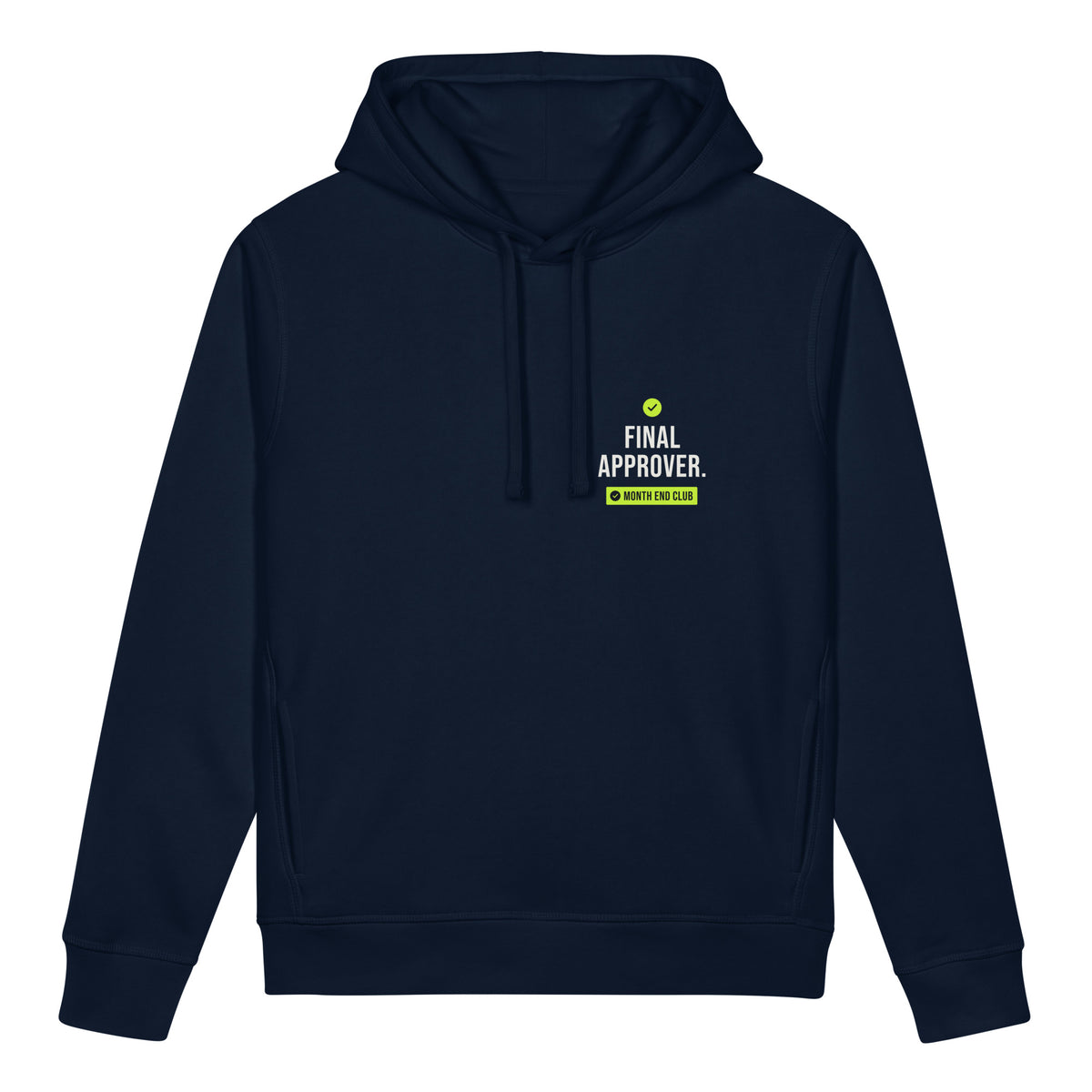 Final Approver Hoodie – French Navy, front
