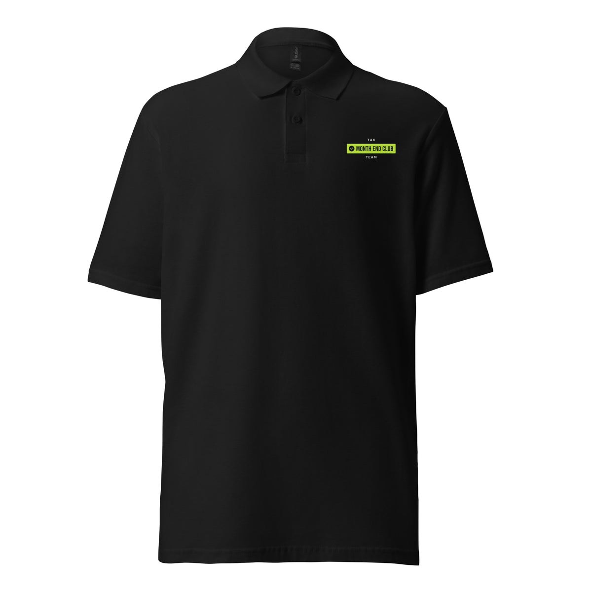Team Polo – Black – Tax, front