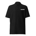 Embroidered Logo Polo – Black, front