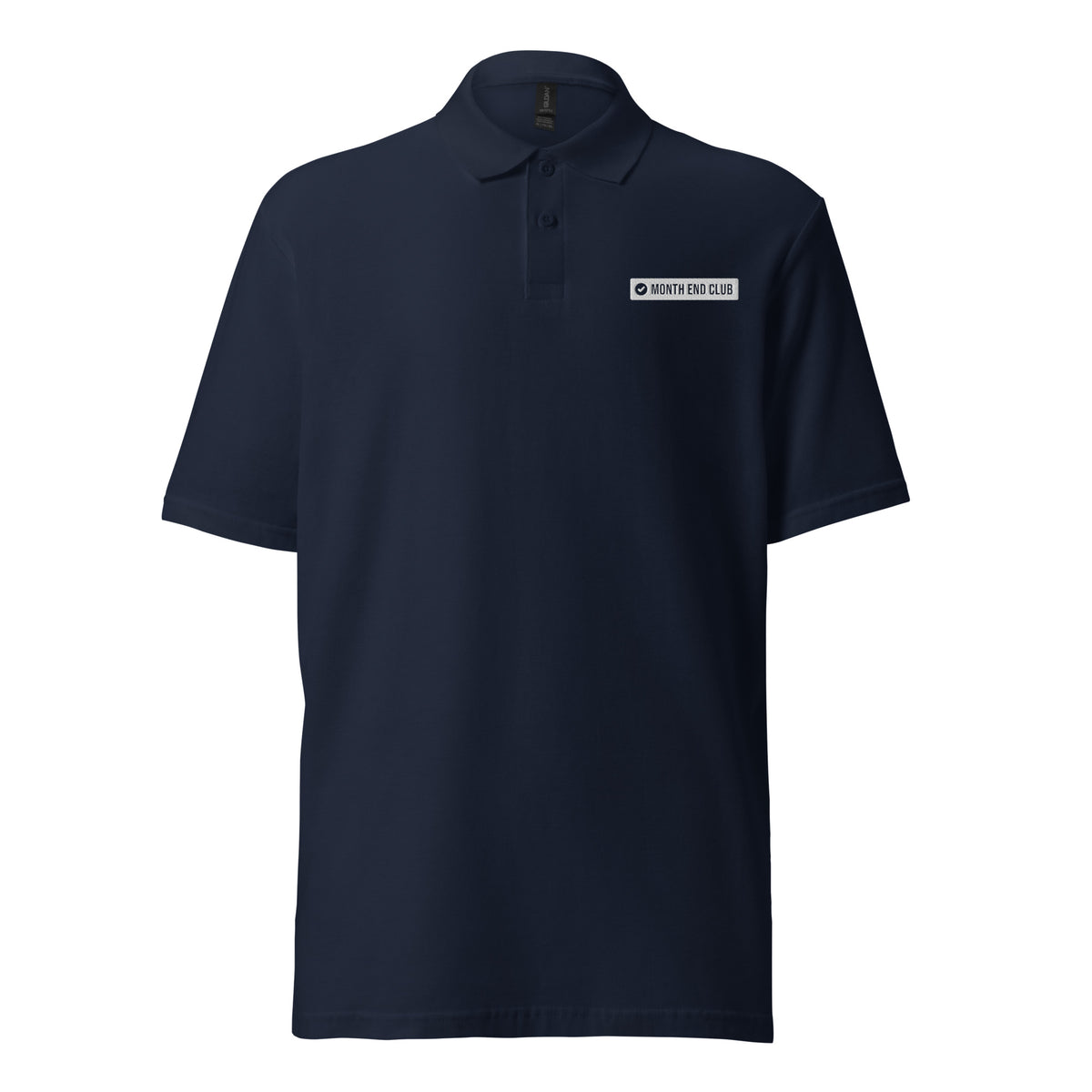 Embroidered Logo Polo – Navy, front