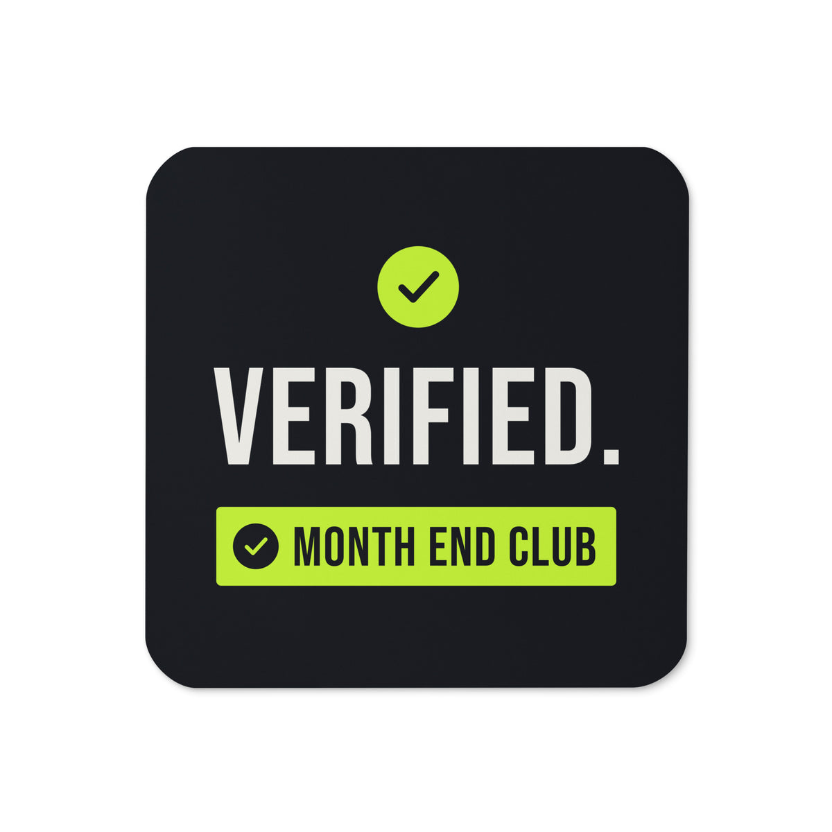 Verified Coaster – Black