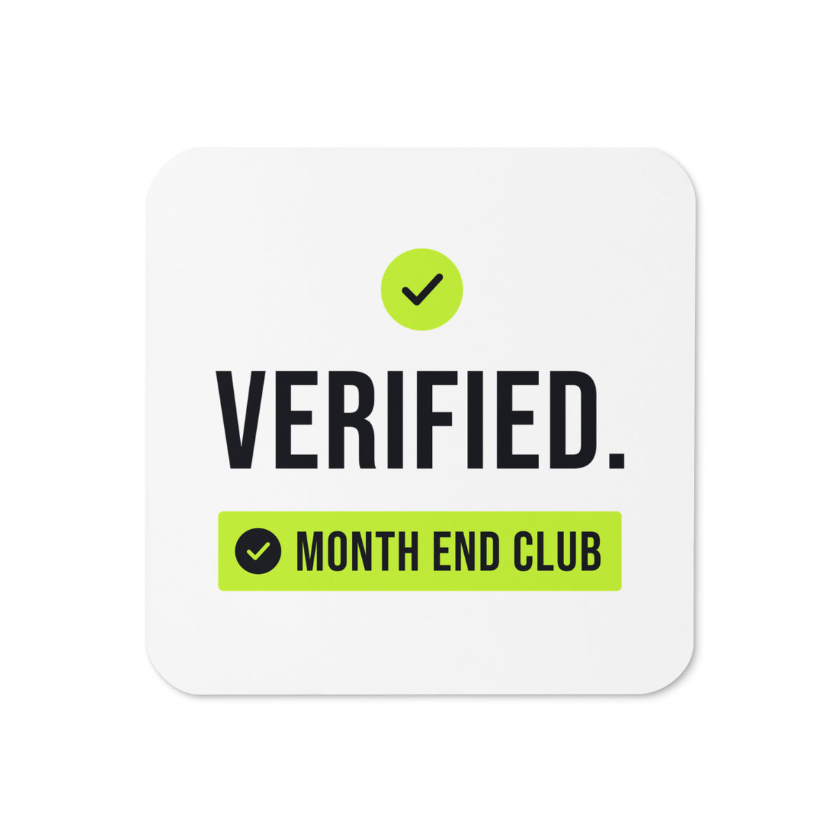 Verified Coaster – White