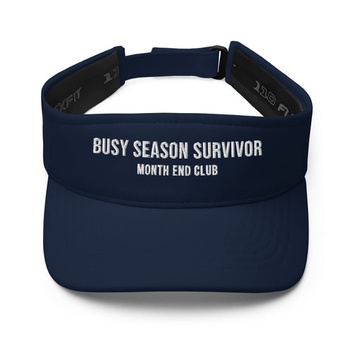 Busy Season Survivor Visor – Navy, front
