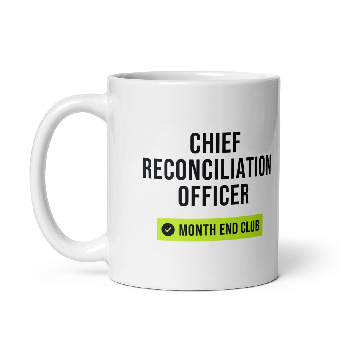 Chief Reconciliation Officer Mug – white 11oz mug, handle on left
