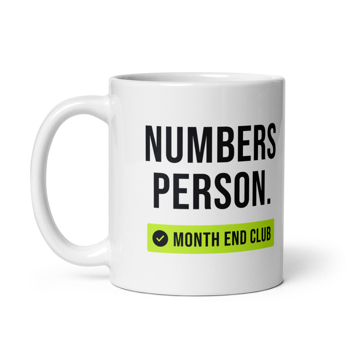 Numbers Person Mug – white 11oz mug, handle on left