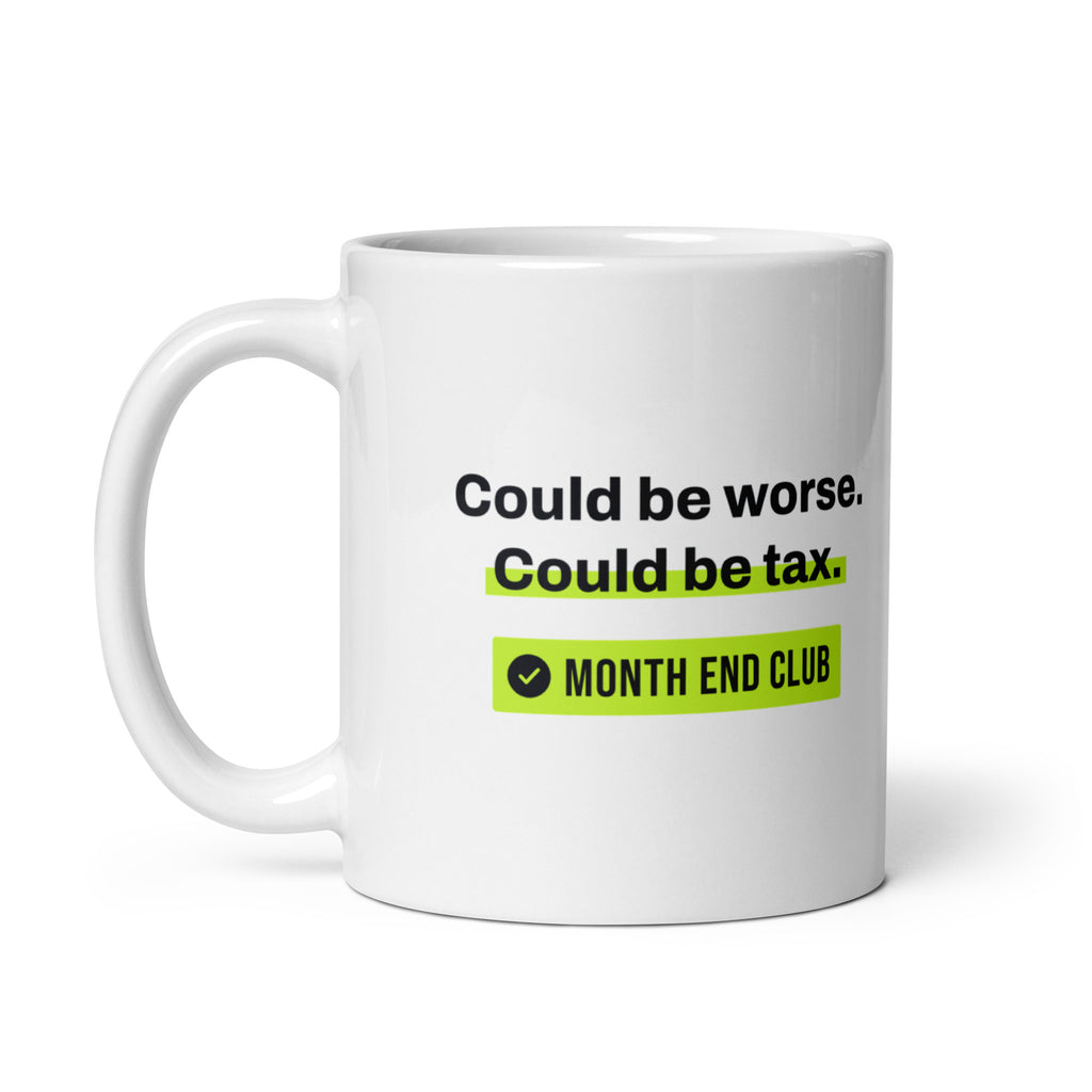 Could Be Tax Mug – white 11oz mug, handle on left